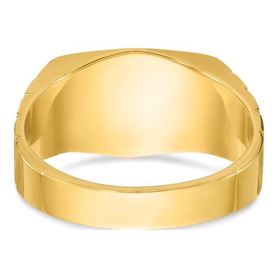 Men's 14K Yellow Gold Diamond Ring Mounting – view 7