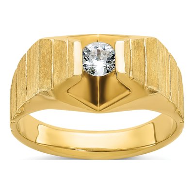Men's 14K Yellow Gold 1/3 ct tw Diamond Ring
