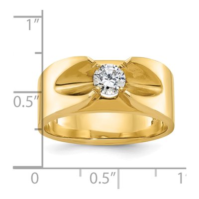 Men's 14K Yellow Gold Diamond Ring Mounting – view 3