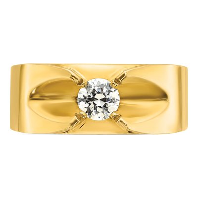Men's 14K Yellow Gold Diamond Ring Mounting – view 6