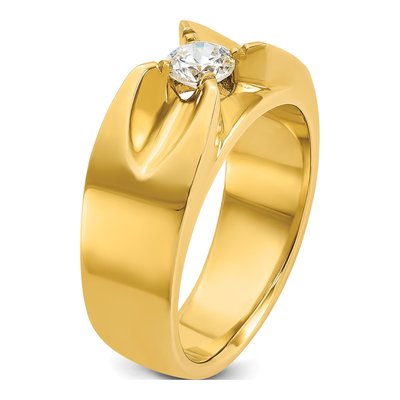 Men's 14K Yellow Gold Diamond Ring Mounting – view 8