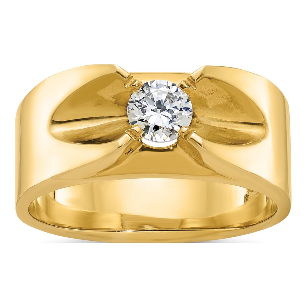 Men's 14K Yellow Gold Diamond Ring Mounting