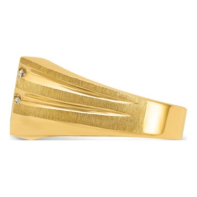 Men's 14K Yellow Gold Diamond Ring Mounting – view 5