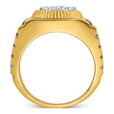 Men's 14K Two-Tone Gold Diamond Ring Mounting – view 2
