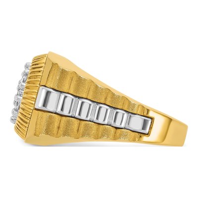 Men's 14K Two-Tone Gold Diamond Ring Mounting – view 3
