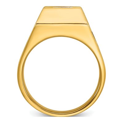 Men's 14K Yellow Gold 2 1/2 ct tw Lab-Grown Diamond Ring – view 2