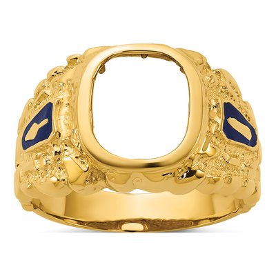 Men's 10K Yellow Gold Masonic Lodge Ring Mounting