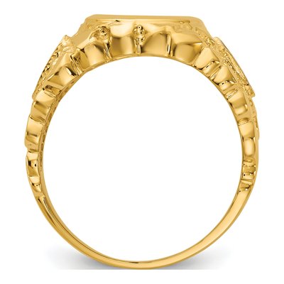 Men's 14K Yellow Gold Masonic Blue Lodge Master Ring Mounting – view 3