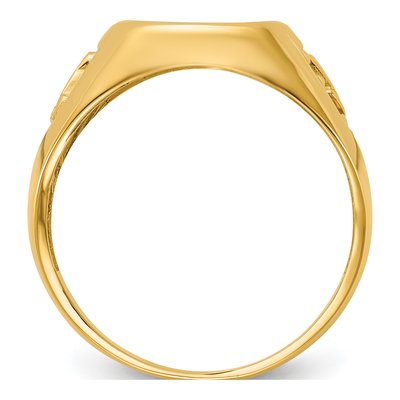 Men's 10K Yellow Gold Masonic Blue Lodge Ring Mounting – view 2