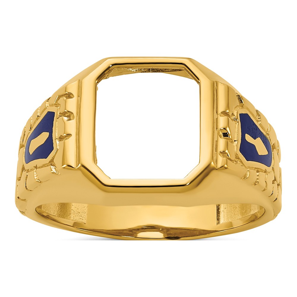 10K Gold Masonic Blue Lodge Master Ring