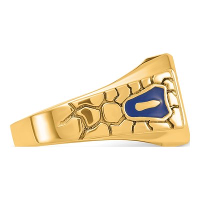 Men's 10K Yellow Gold Masonic Blue Lodge Ring – view 7