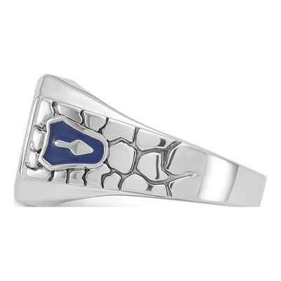 Men's 14K White Gold Blue Lodge Masonic Ring Mounting – view 3