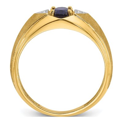 Men's 10K Yellow Gold Fancy Ring Mounting – view 2