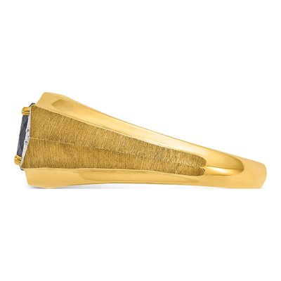 Men's 10K Yellow Gold Fancy Ring Mounting – view 5