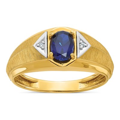 Men's 10K Yellow Gold Fancy Ring Mounting