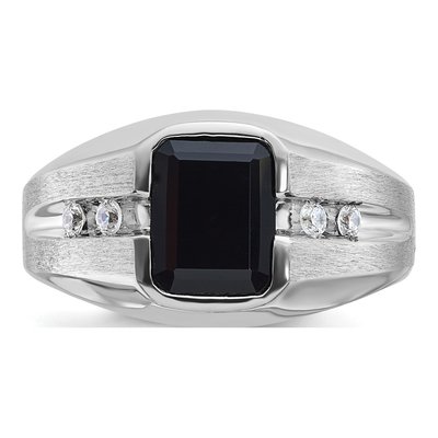 Men's 14K White Gold Ring Mounting – view 6