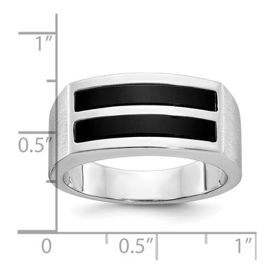 Men's 14K White Gold Onyx Ring Mounting – view 3