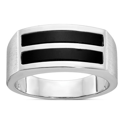 Men's 14K White Gold Onyx Ring Mounting