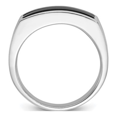 Men's 14K White Gold Onyx Ring – view 2