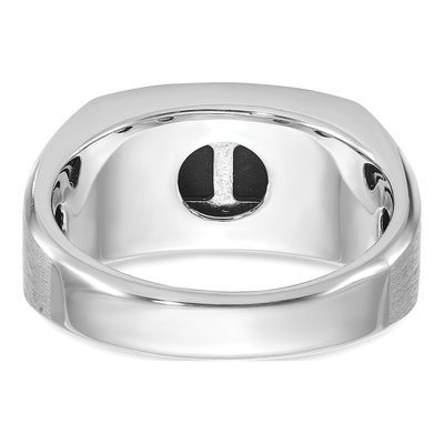 Men's 14K White Gold Onyx Diamond Ring Mounting – view 7