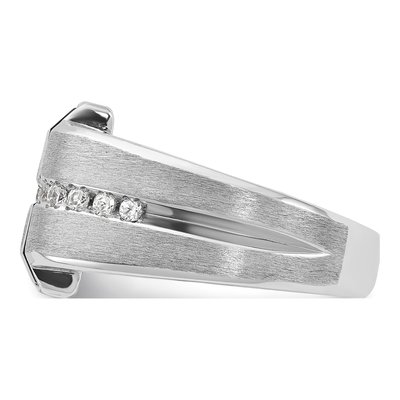 Men's 14K White Gold Onyx Diamond Ring Mounting – view 5