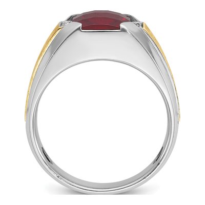 Men's 14K Two-Tone Gold Diamond Ring Mounting – view 2