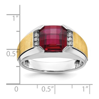 Men's 14K Two-Tone Gold Diamond Ring Mounting – view 3