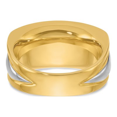 Men's 14K Two-Tone Gold 7-Stone Diamond Ring Mounting – view 7