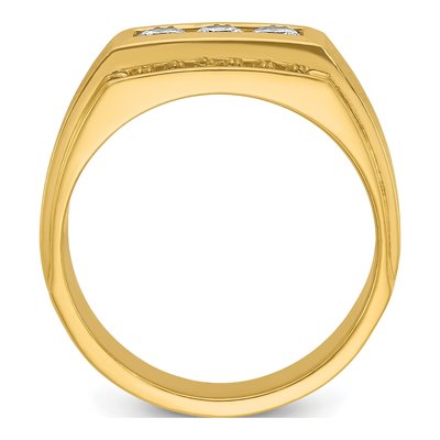 Men's 14K Yellow Gold Diamond Band Mounting – view 2