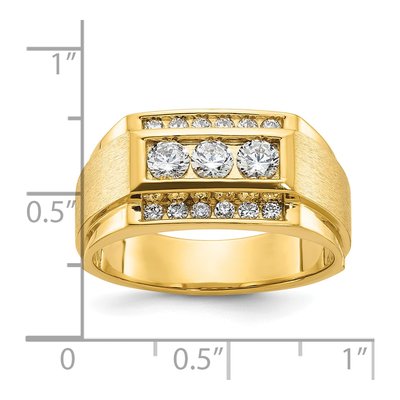Men's 14K Yellow Gold Diamond Band Mounting – view 3