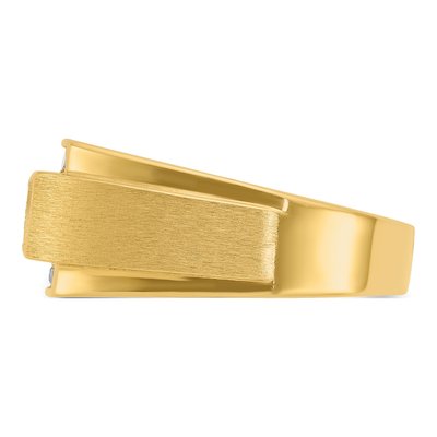 Men's 14K Yellow Gold 3/4 ct tw Lab-Grown Diamond Ring – view 3