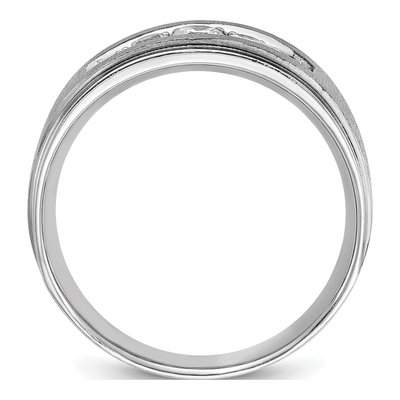 Men's 14K White Gold 5-Stone Diamond Ring Mounting – view 2
