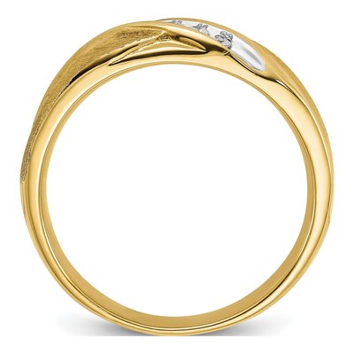 Men's 14K Yellow Gold 1/10 ct tw Diamond Ring – view 2