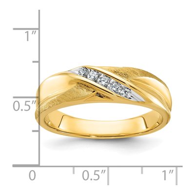 Men's 14K Yellow Gold 1/10 ct tw Diamond Ring – view 3