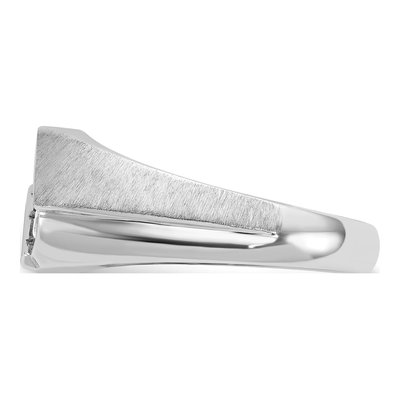 Men's 14K White Gold 3-Stone Diamond Ring Mounting – view 5