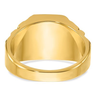 Men's 14K Yellow Gold Signet Ring – view 5