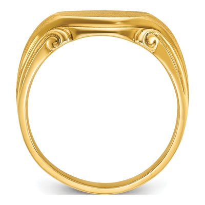 Men's 14K Yellow Gold Signet Ring – view 2
