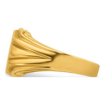 Men's 14K Yellow Gold Signet Ring – view 5
