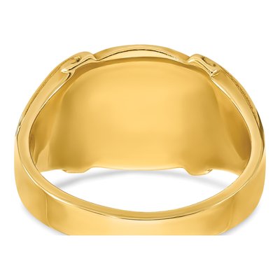 Men's 14K Yellow Gold Signet Ring – view 7