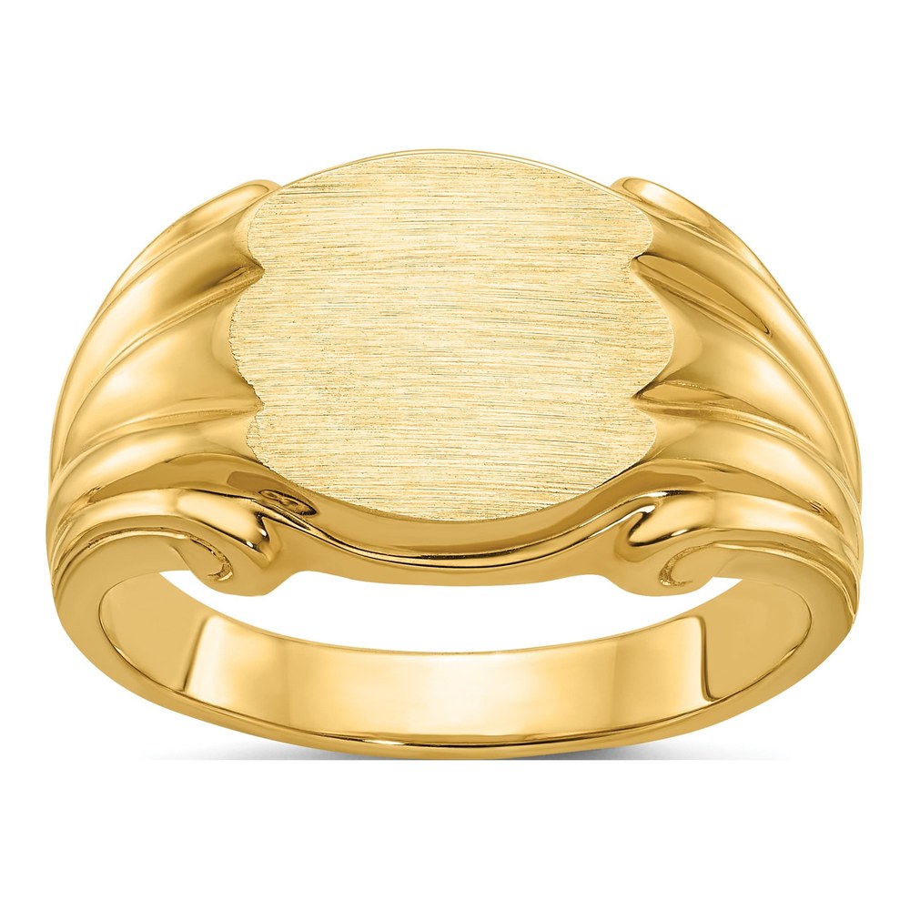 Men's 14K Yellow Gold Signet Ring