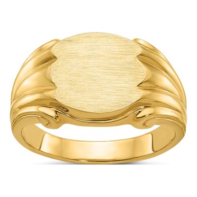 Men's 14K Yellow Gold Signet Ring