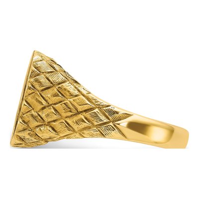Men's 14K Yellow Gold Signet Ring – view 5