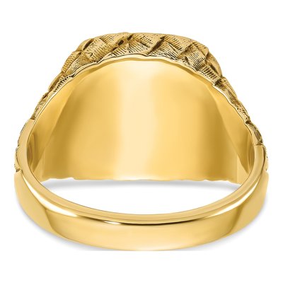 Men's 14K Yellow Gold Signet Ring – view 7