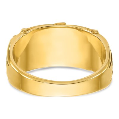 Men's 10K Yellow Gold Signet Ring – view 7