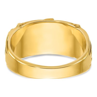 Men's 14K Yellow Gold Rectangle Signet Ring – view 7