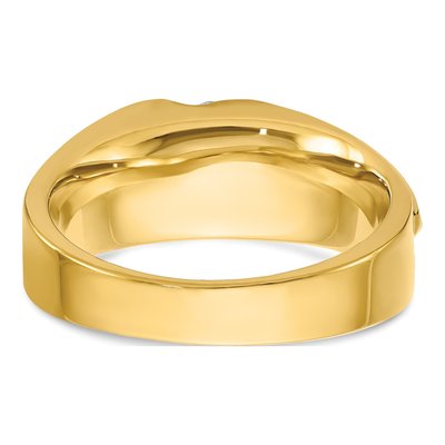 Men's 14K Two-Tone Gold 4-Stone Diamond Ring Mounting – view 7