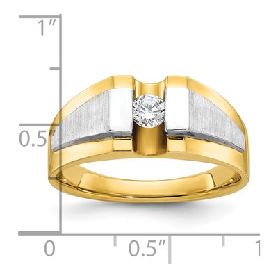 Men's 14K Two-Tone Gold Diamond Ring Mounting – view 3