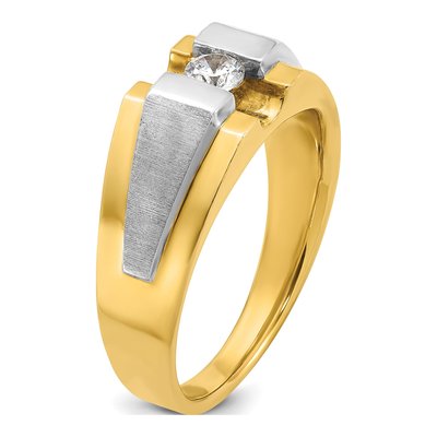 Men's 14K Two-Tone Gold Diamond Ring Mounting – view 8