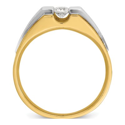 Men's 14K Two-Tone Gold 1/4 ct tw Lab-Grown Diamond Ring – view 2