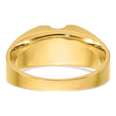 Men's 14K Two-Tone Gold 1/4 ct tw Lab-Grown Diamond Ring – view 5